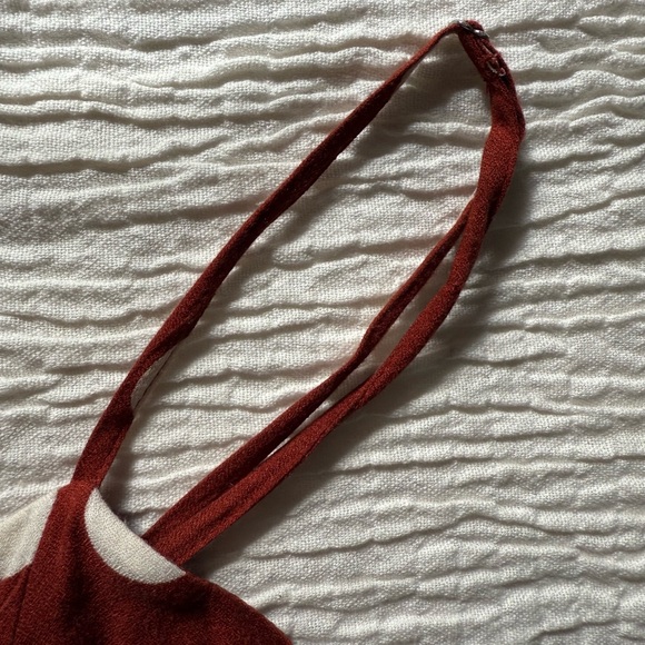 Zara Burnt Orange and White Polka Dot Jumpsuit - Picture 9 of 13